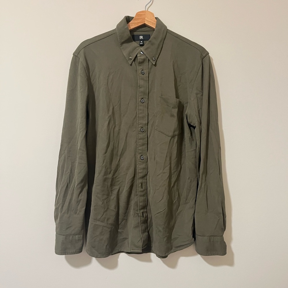 Banana Republic Men's Khaki Button-Down Shirt